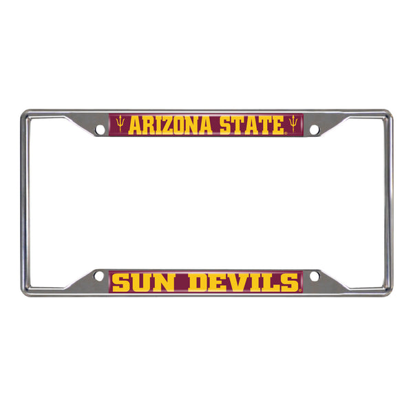 Arizona State University Chrome License Plate Frame