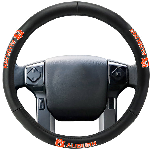 AUBURN UNIVERSITY Genuine Leather Steering Cover