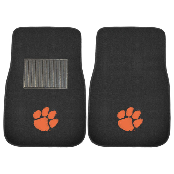 Clemson University 2-pc Embroidered Car Mat Set