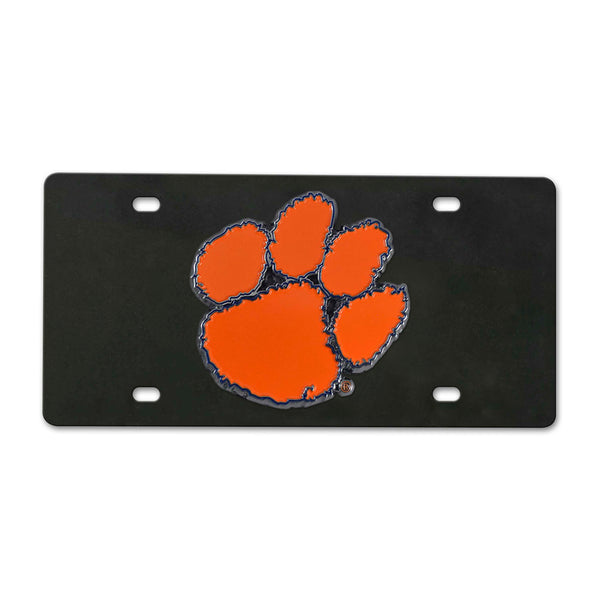 Clemson University Black Diecast License Plate