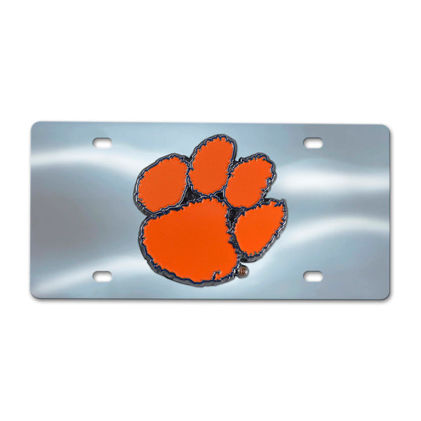 Clemson University Chrome Diecast License Plate
