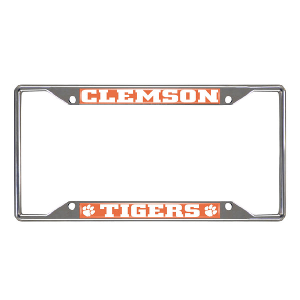 Clemson University Chrome License Plate Frame