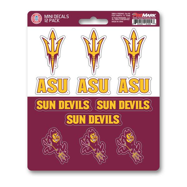 Arizona State University Mini Decal 12-pk