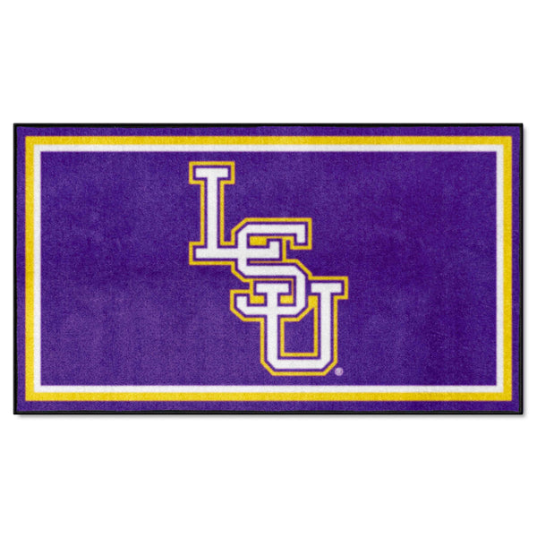 LSU Area Rug 3x5