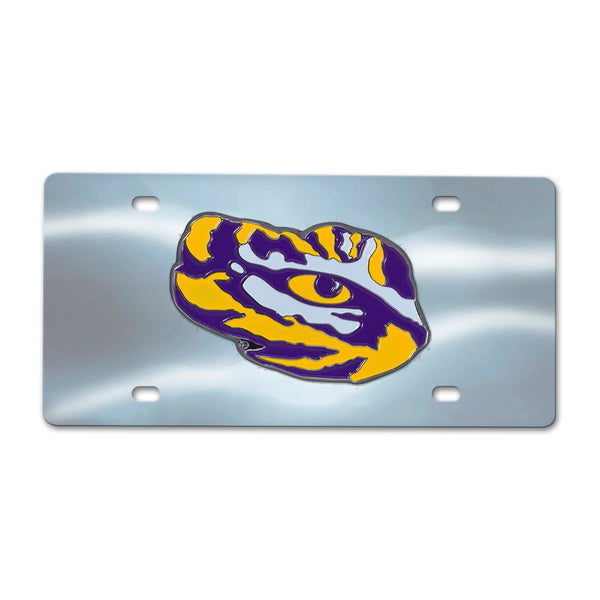 LSU Chrome Diecast License Plate