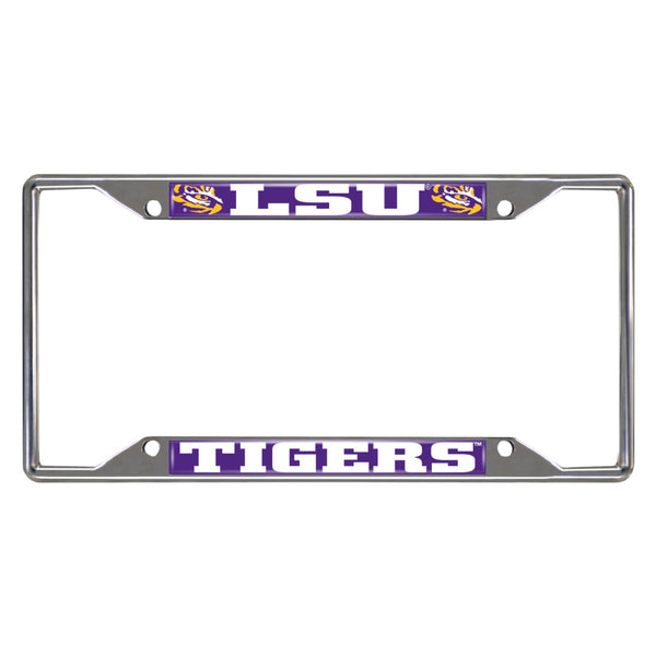 LSU Chrome License Plate Frame