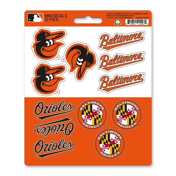 MLB - Baltimore Orioles Mini Decal 12-pk