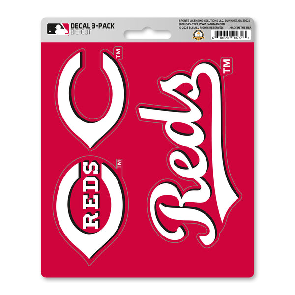 MLB - Cincinnati Reds Decal 3-pk
