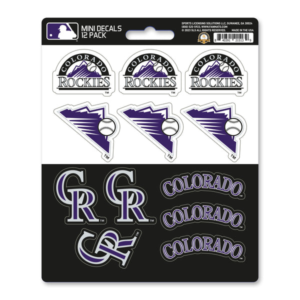 MLB - Colorado Rockies Mini Decal 12-pk