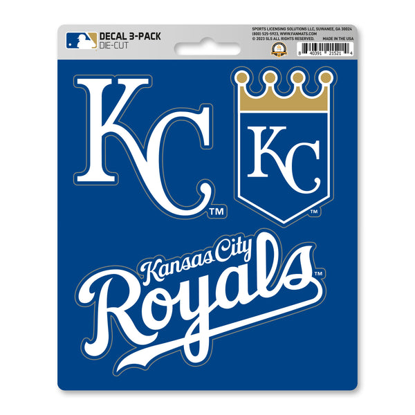 MLB - Kansas City Royals Decal 3-pk