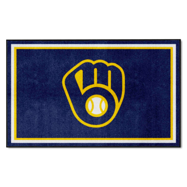 MLB - Milwaukee Brewers 4x6 Rug