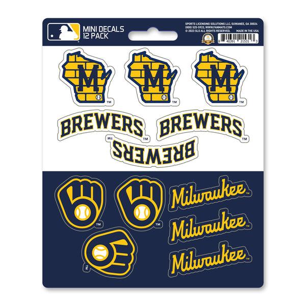 MLB - Milwaukee Brewers Mini Decal 12-pk