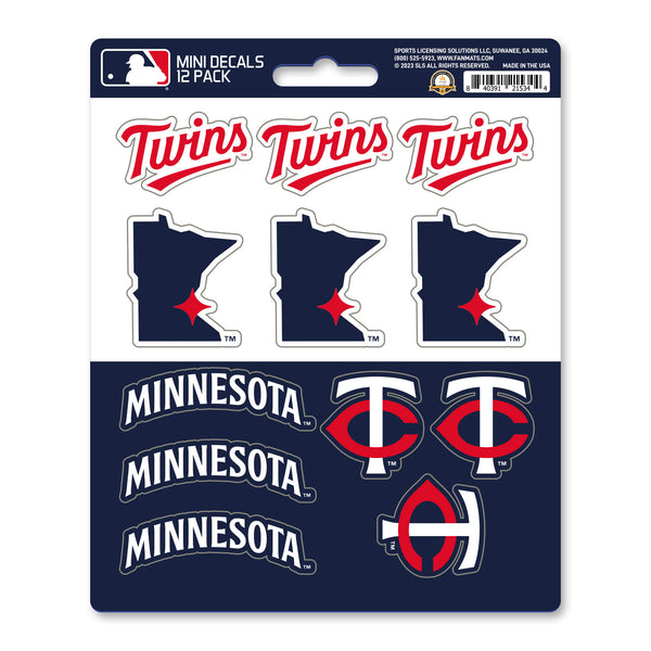 MLB - Minnesota Twins Mini Decal 12-pk