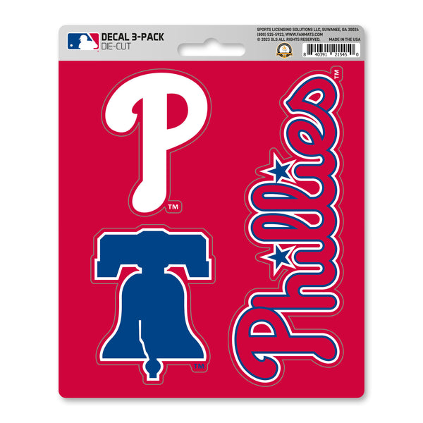 MLB - Philadelphia Phillies Decal 3-pk