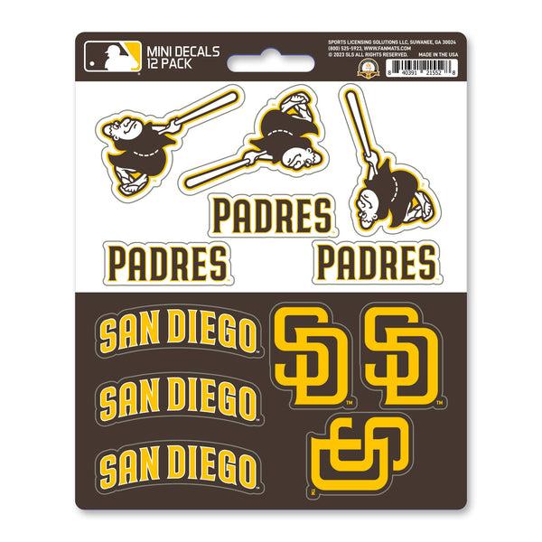 MLB - San Diego Padres Mini Decal 12-pk