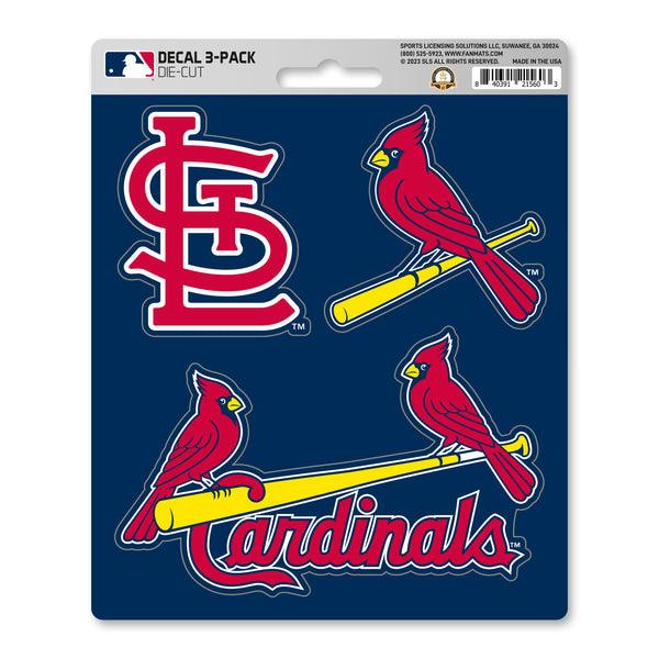 MLB - St. Louis Cardinals Decal 3-pk