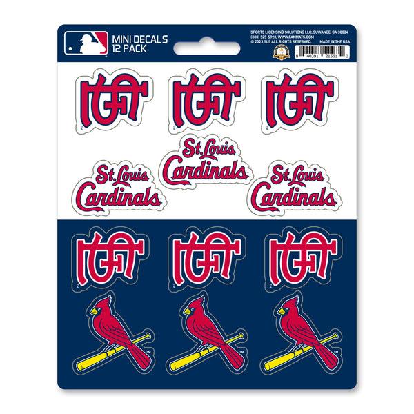 MLB - St. Louis Cardinals Mini Decal 12-pk