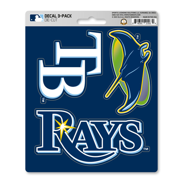 MLB - Tampa Bay Rays Decal 3-pk