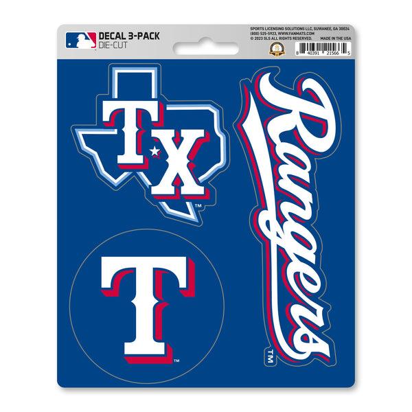 MLB - Texas Rangers Decal 3-pk