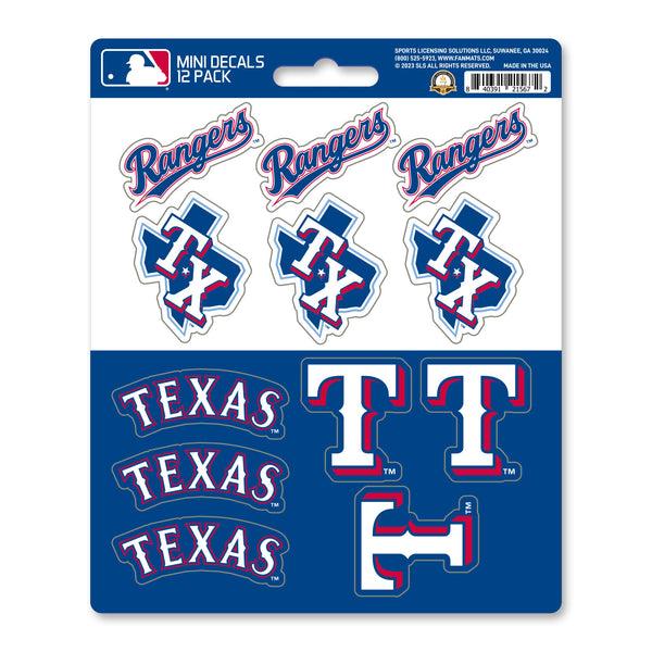MLB - Texas Rangers Mini Decal 12-pk