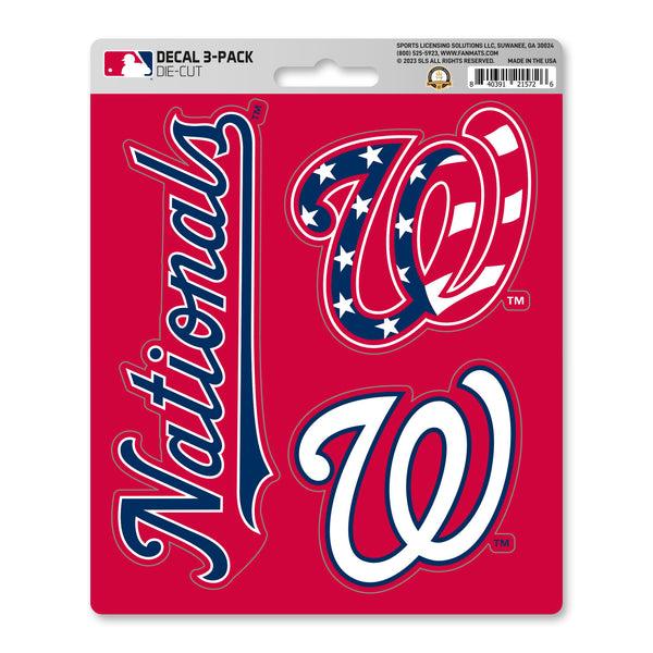 MLB - Washington Nationals Decal 3-pk