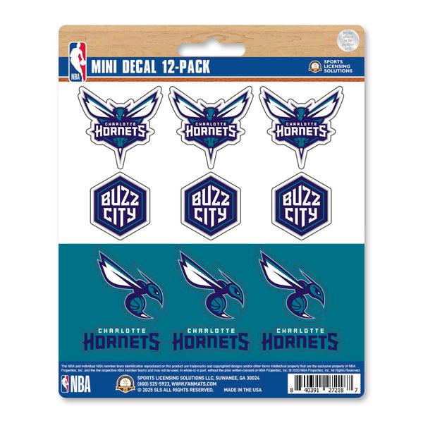 NBA - Charlotte Hornets Mini Decal 12-pk