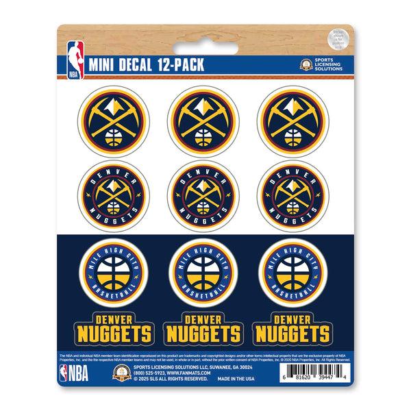 NBA - Denver Nuggets Mini Decal 12-pk