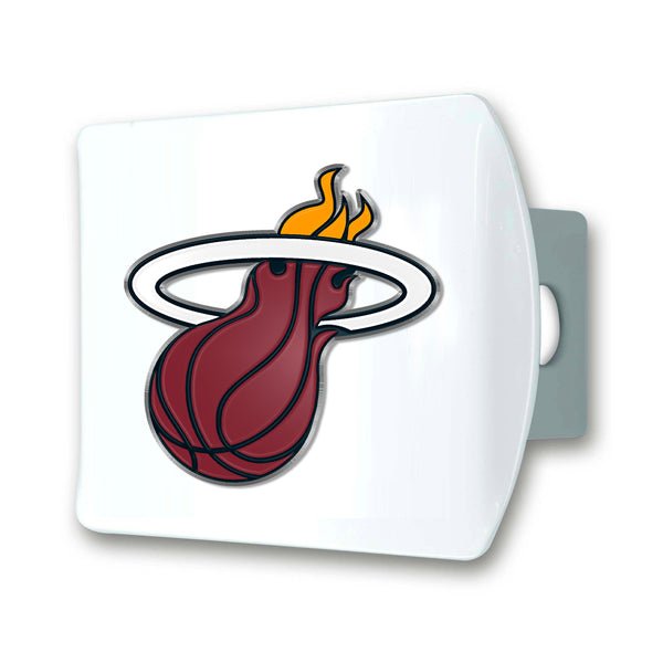NBA - Miami Heat Color On White Hitch Cover