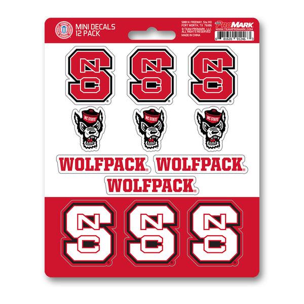 NC State University Mini Decal 12-pk