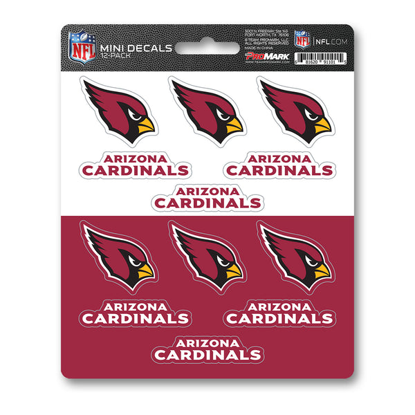 NFL - Arizona Cardinals Mini Decal 12-pk