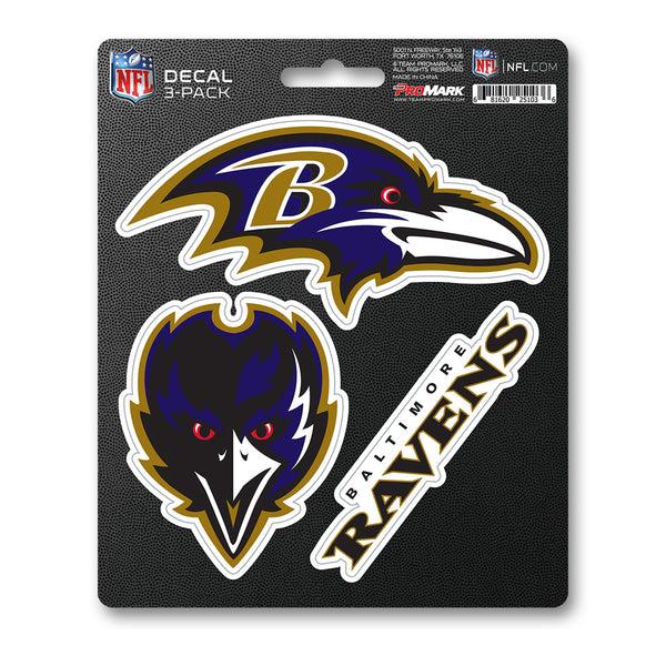 NFL - Baltimore Ravens Decal 3-pk