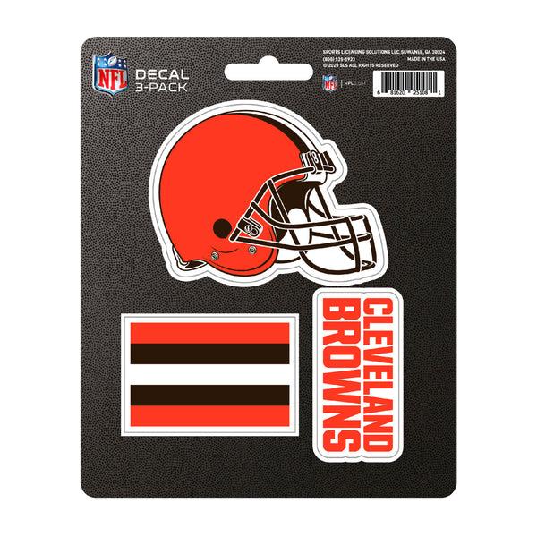 NFL - Cleveland Browns Decal 3-pk