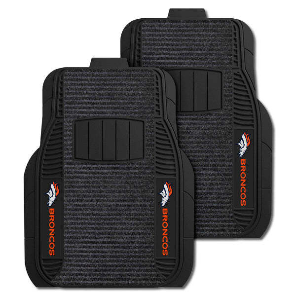 NFL - Denver Broncos 2-pc Deluxe Car Mat Set