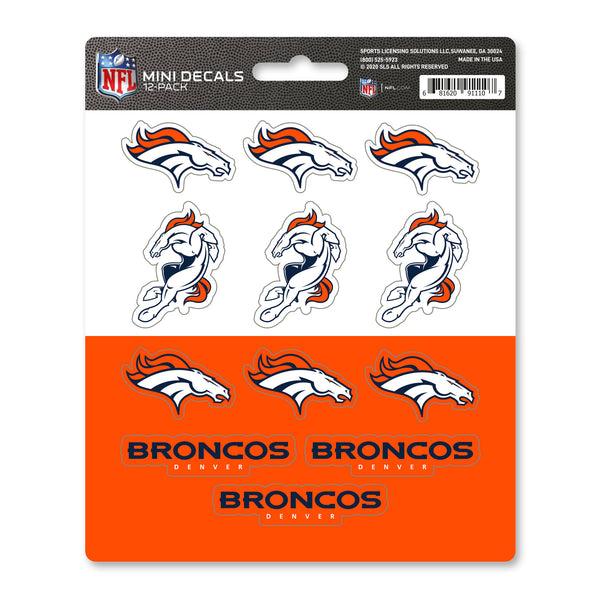 NFL - Denver Broncos Mini Decal 12-pk