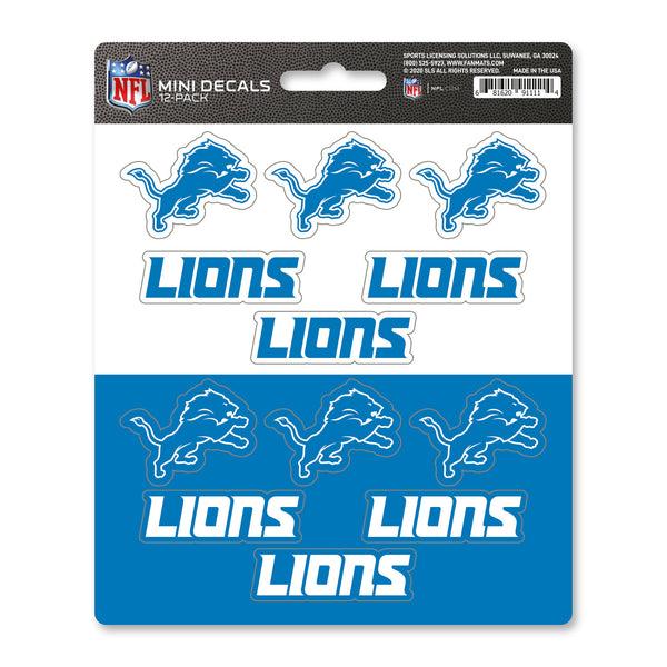 NFL - Detroit Lions Mini Decal 12-pk
