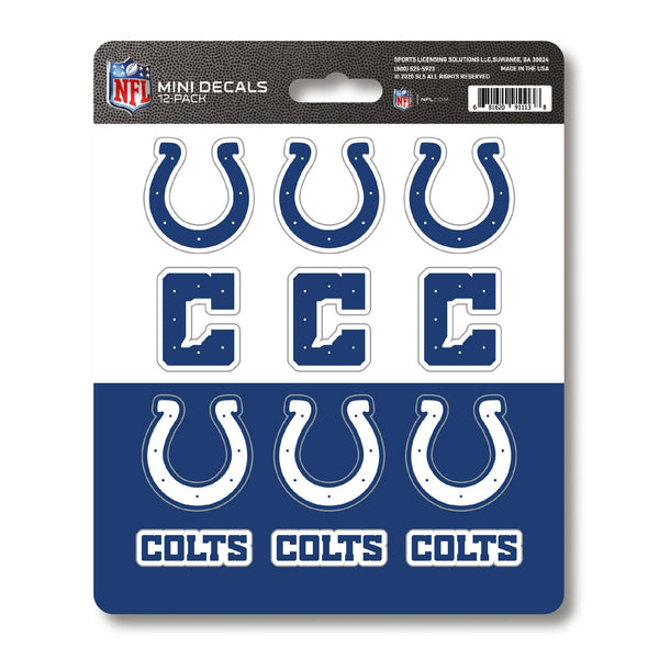 NFL - Indianapolis Colts Mini Decal 12-pk