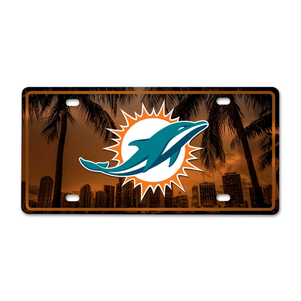 NFL - Miami Dolphins-METALPLATEFLAT