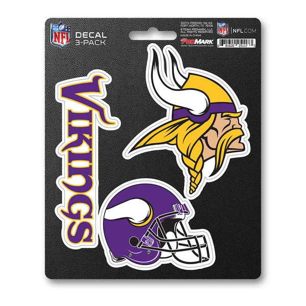 NFL - Minnesota Vikings Decal 3-pk