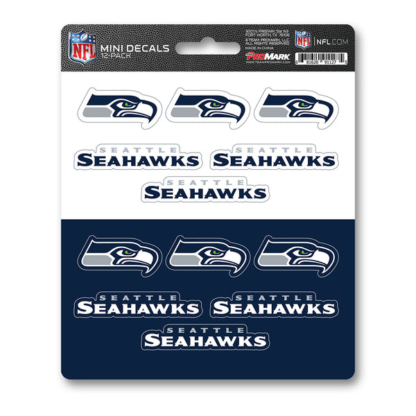 NFL - Seattle Seahawks Mini Decal 12-pk