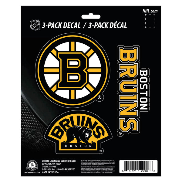NHL - Boston Bruins Decal 3-pk