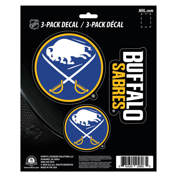 NHL - Buffalo Sabres Decal 3-pk