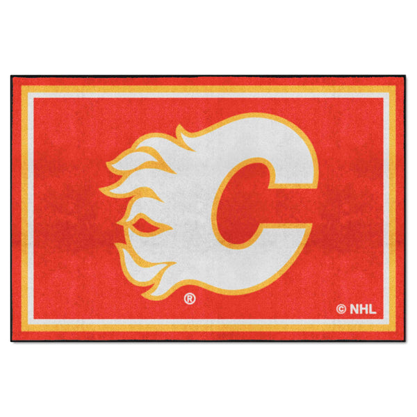 NHL - Calgary Flames 5x8 Rug