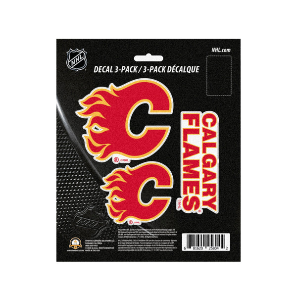 NHL - Calgary Flames Decal 3-pk