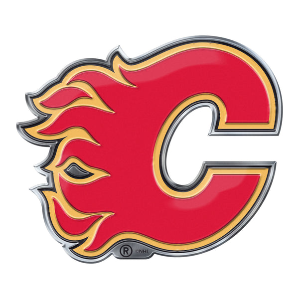 NHL - Calgary Flames Embossed Color Emblem