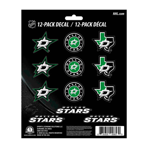 NHL - Dallas Stars Mini Decal 12-pk