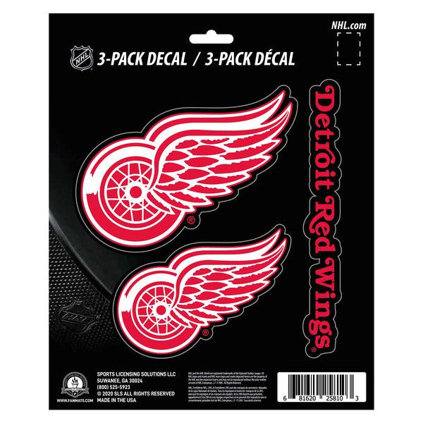 NHL - Detroit Red Wings Decal 3-pk