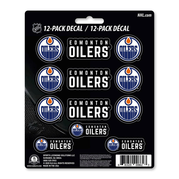 NHL - Edmonton Oilers Mini Decal 12-pk