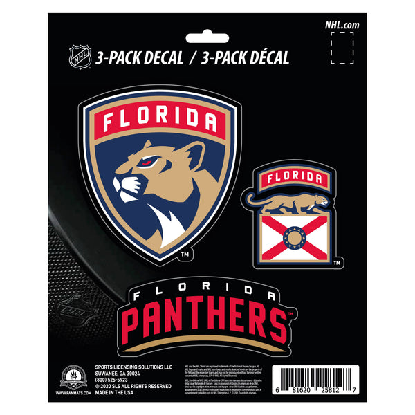 NHL - Florida Panthers Decal 3-pk