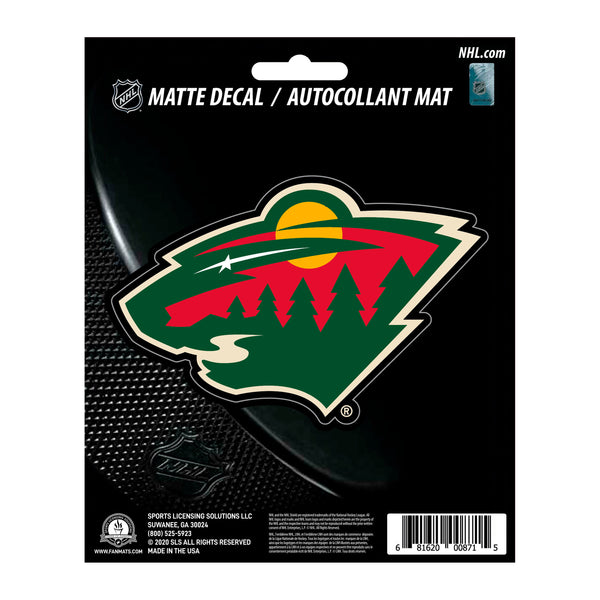 NHL - Minnesota Wild Matte Decal