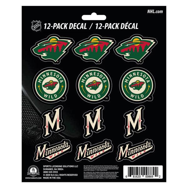 NHL - Minnesota Wild Mini Decal 12-pk